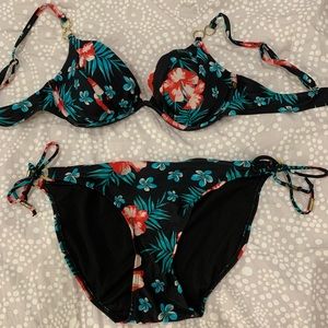 LA VIE EN ROSE black bikini set 🖤